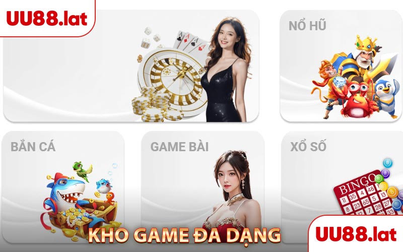 Trải ngiệm kho game hấp dẫn tại UU88